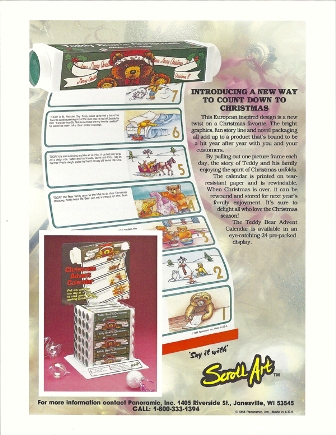 Stephanie H. Scroll Art Count Down to Christmas OK - approx date 1988