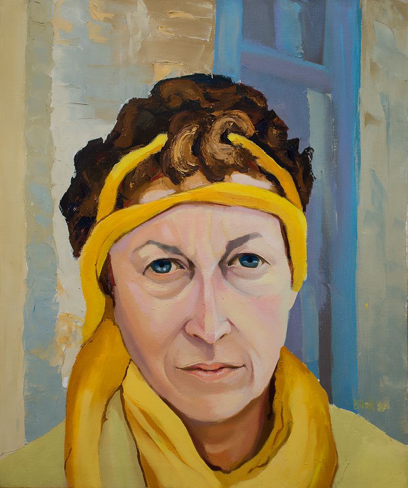 Jennifer Bilek Portrait of Linda Montano - Yellow #1