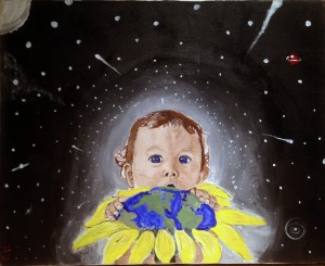 Eric Demattos Baby and Sunflower