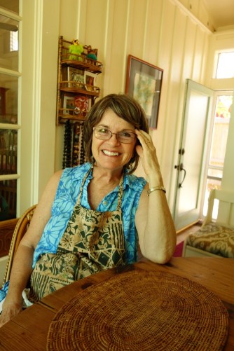 Angela in her home in Hanapepe