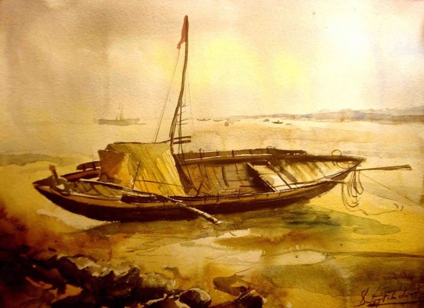 Satyajit Chanda 22 Title-After noonMedium- Water Colour on Paper Size-30x20 (2)