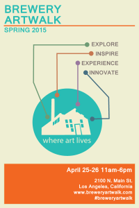 The Brewery Artwalk flyer April 2015